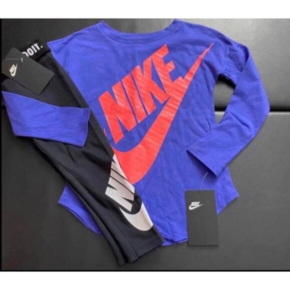 NWT Nike Glitter Tunic & Leggings Set Girls Size 4